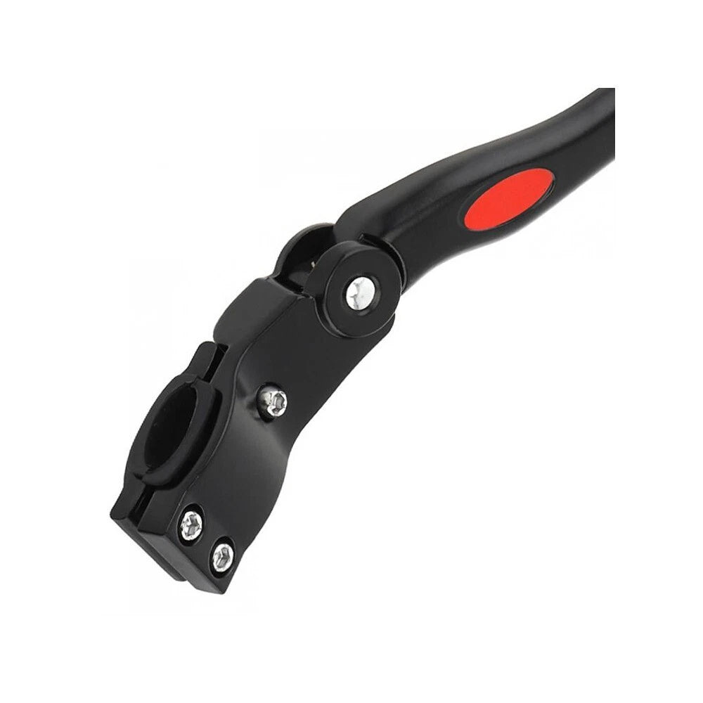 Cavalletto Laterale Bici MTB Regolabile, Alluminio, Ruote 24"/26"/27", Piedino Antiscivolo, Nero