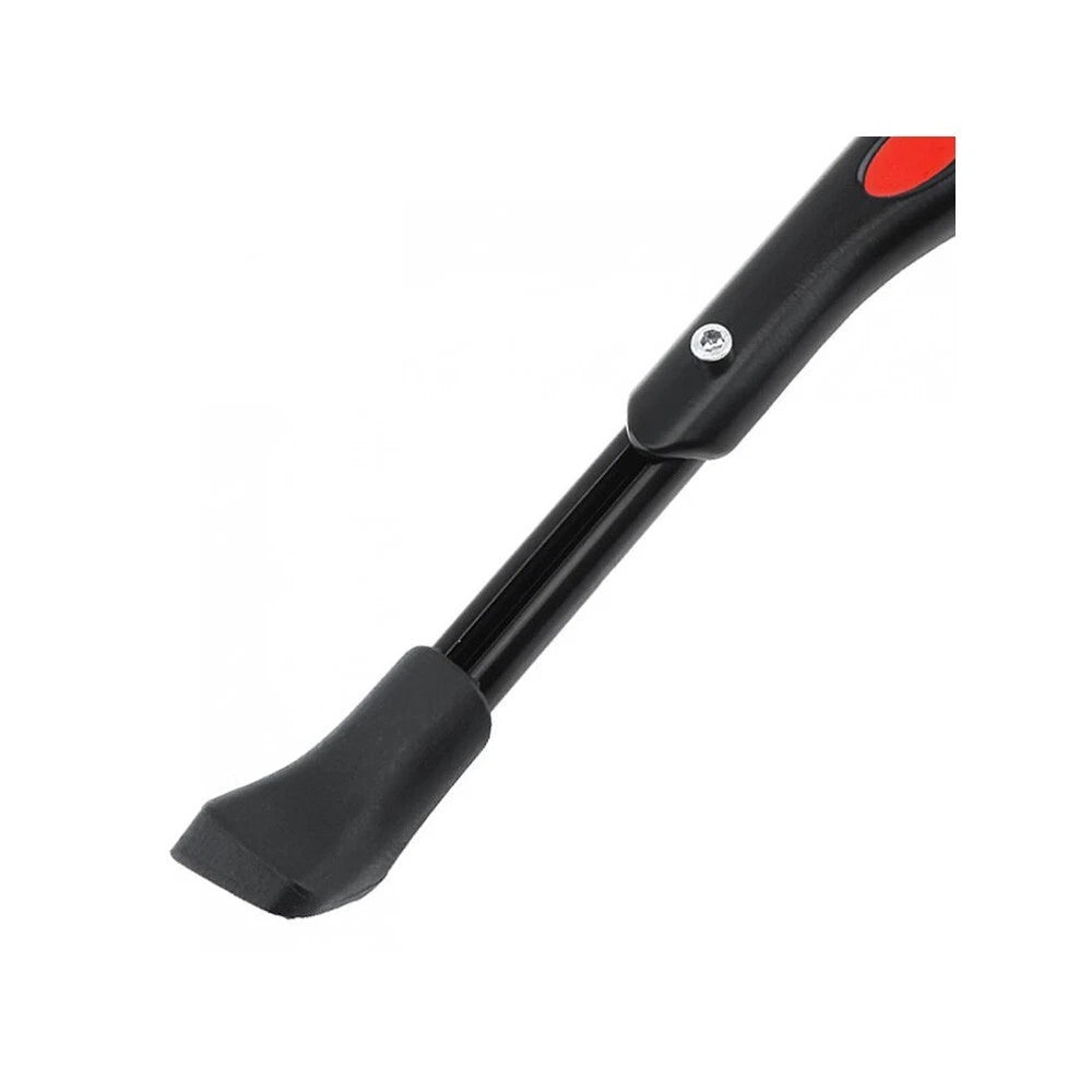 Cavalletto Laterale Bici MTB Regolabile, Alluminio, Ruote 24"/26"/27", Piedino Antiscivolo, Nero