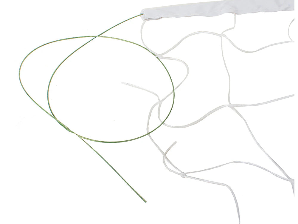 Rete da Pallavolo Professionale 9,5m x 1m, Maglia 14x14cm, Bianca, Interno ed Esterno