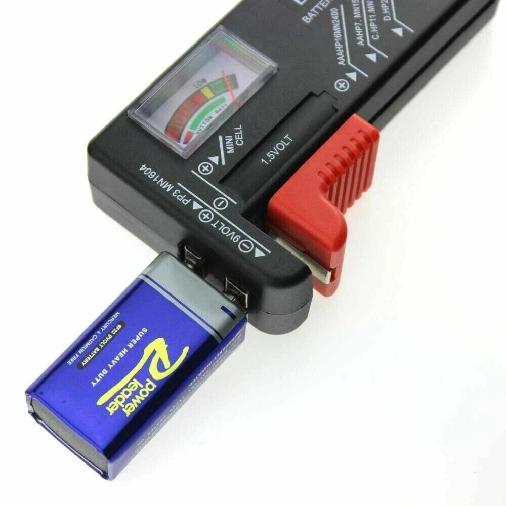 Tester pile batterie test carica batteria 1,5-9v aa aaa bottone mini stilo bt168