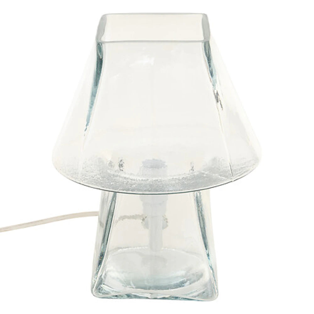 Lampada da Tavolo Elita in Vetro, H26cm, 20x20x26cm, Attacco E14, IP20 — 4 Colori