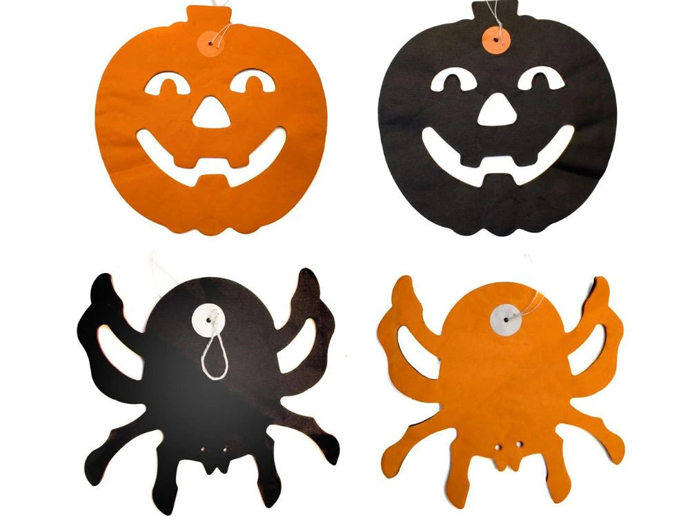 Ghirlanda Decorativa Halloween Zucca e Ragno 3 Metri Carta
