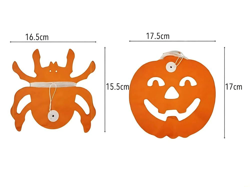 Ghirlanda Decorativa Halloween Zucca e Ragno 3 Metri Carta