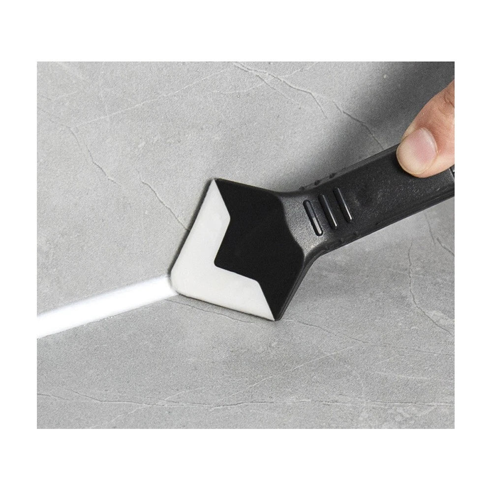 Kit Applicatore e Raschietto Silicone 3 in 1, 2 Utensili + 5 Profili, per Giunti Silicone Acrilico