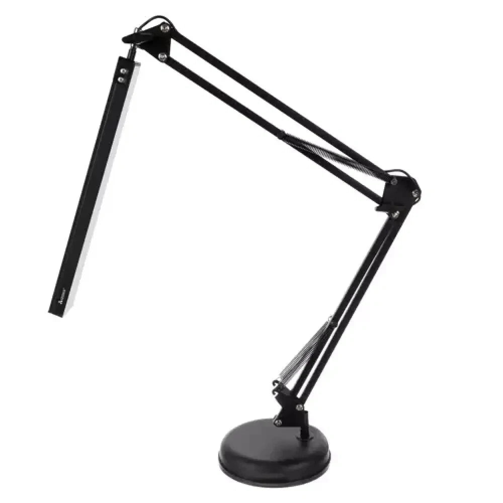 Lampada LED Scrivania con Braccio Flessibile e Morsetto, 80 LED, 10 Livelli, 3 Colori, 5,6W 230V, Nera