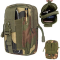 Marsupio Tattico Borsello da Cintura Verde Militare, Trekking e Campeggio, Unisex, 18x12x6cm