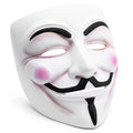 Maschera V per Vendetta Anonymous, 20x18,5cm, Bianca, per Carnevale, Halloween e Cosplay