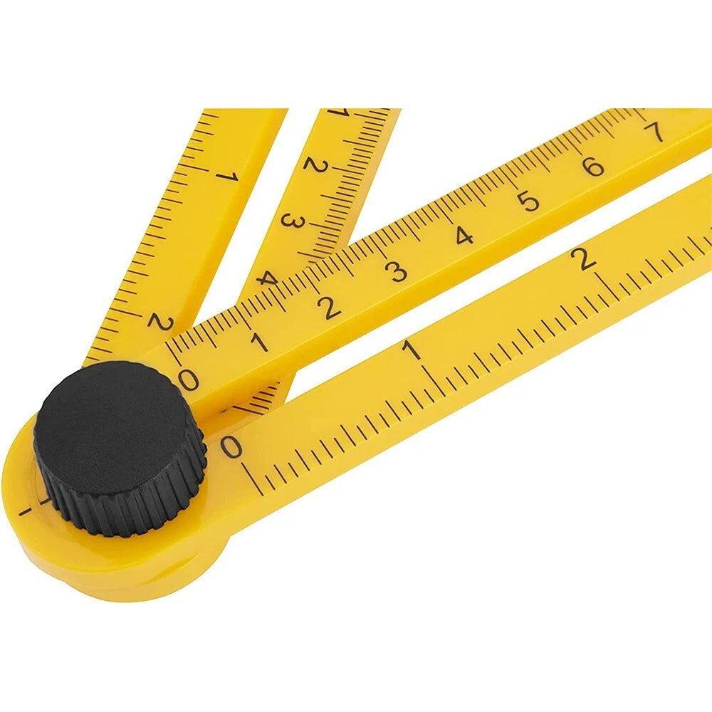 Righello Angolare Multifunzione Angleizer, 4 Lati Regolabili, 25cm, per Fai-da-Te e Artigiani