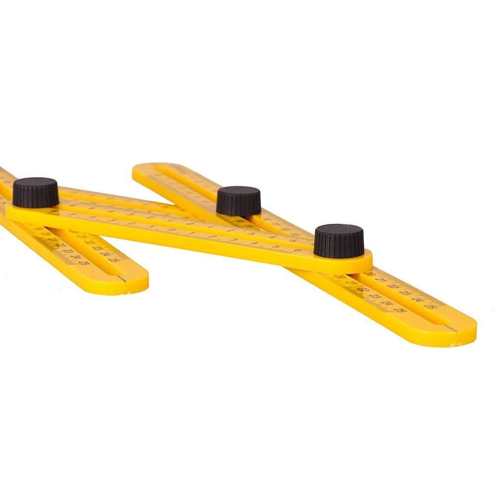 Righello Angolare Multifunzione Angleizer, 4 Lati Regolabili, 25cm, per Fai-da-Te e Artigiani