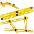 Righello Angolare Multifunzione Angleizer, 4 Lati Regolabili, 25cm, per Fai-da-Te e Artigiani