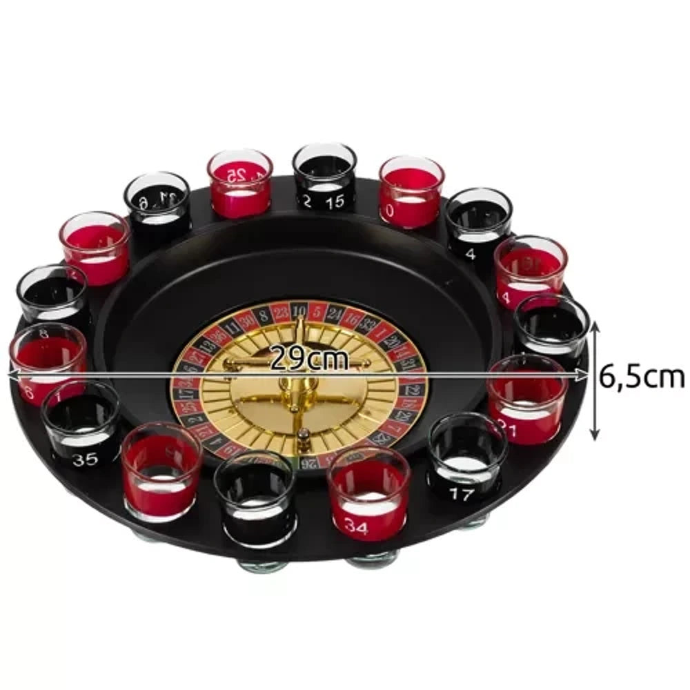 Roulette Russa Alcolica 16 Bicchieri Gioco Tavolo Drinking Game feste celibato