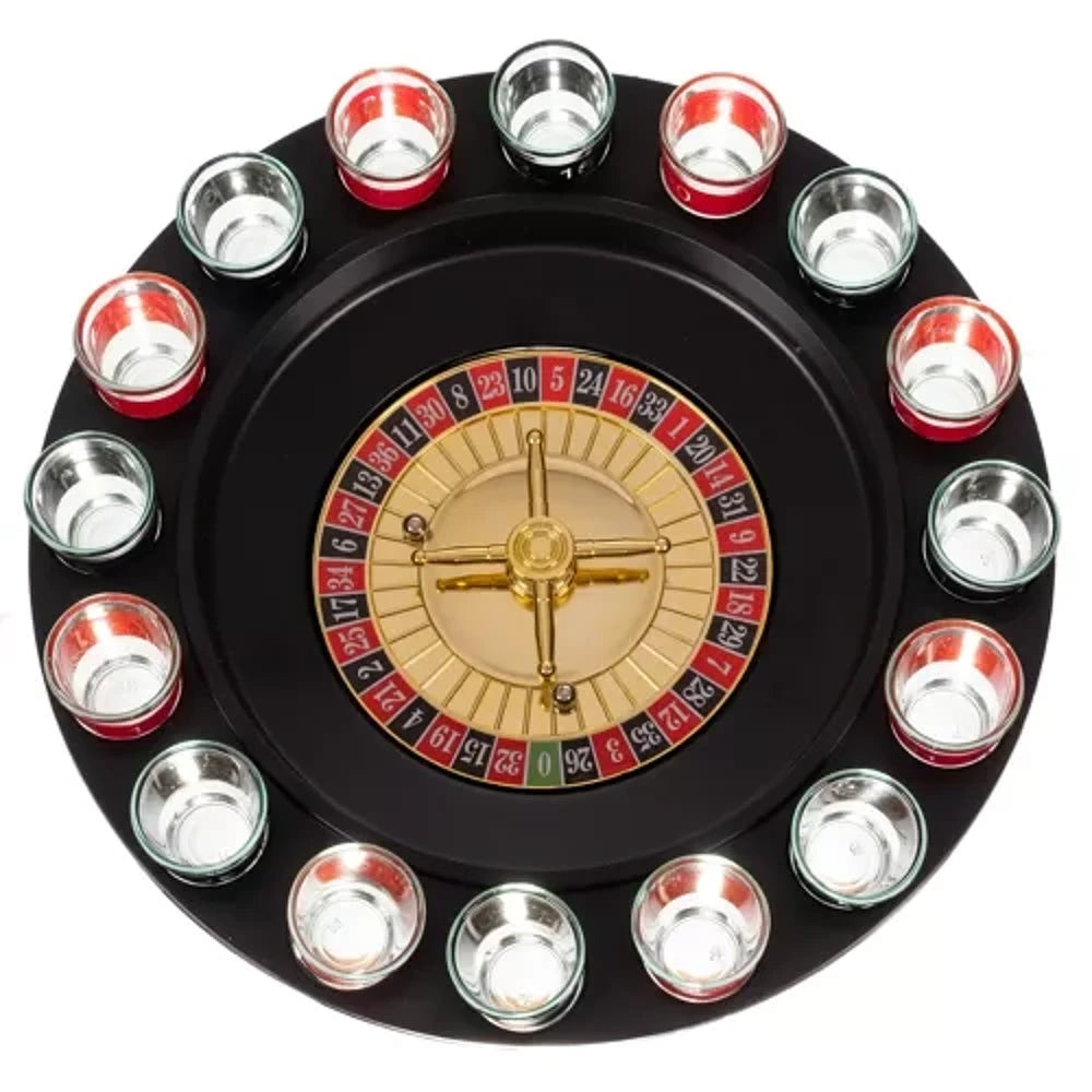 Roulette Russa Alcolica 16 Bicchieri Gioco Tavolo Drinking Game feste celibato