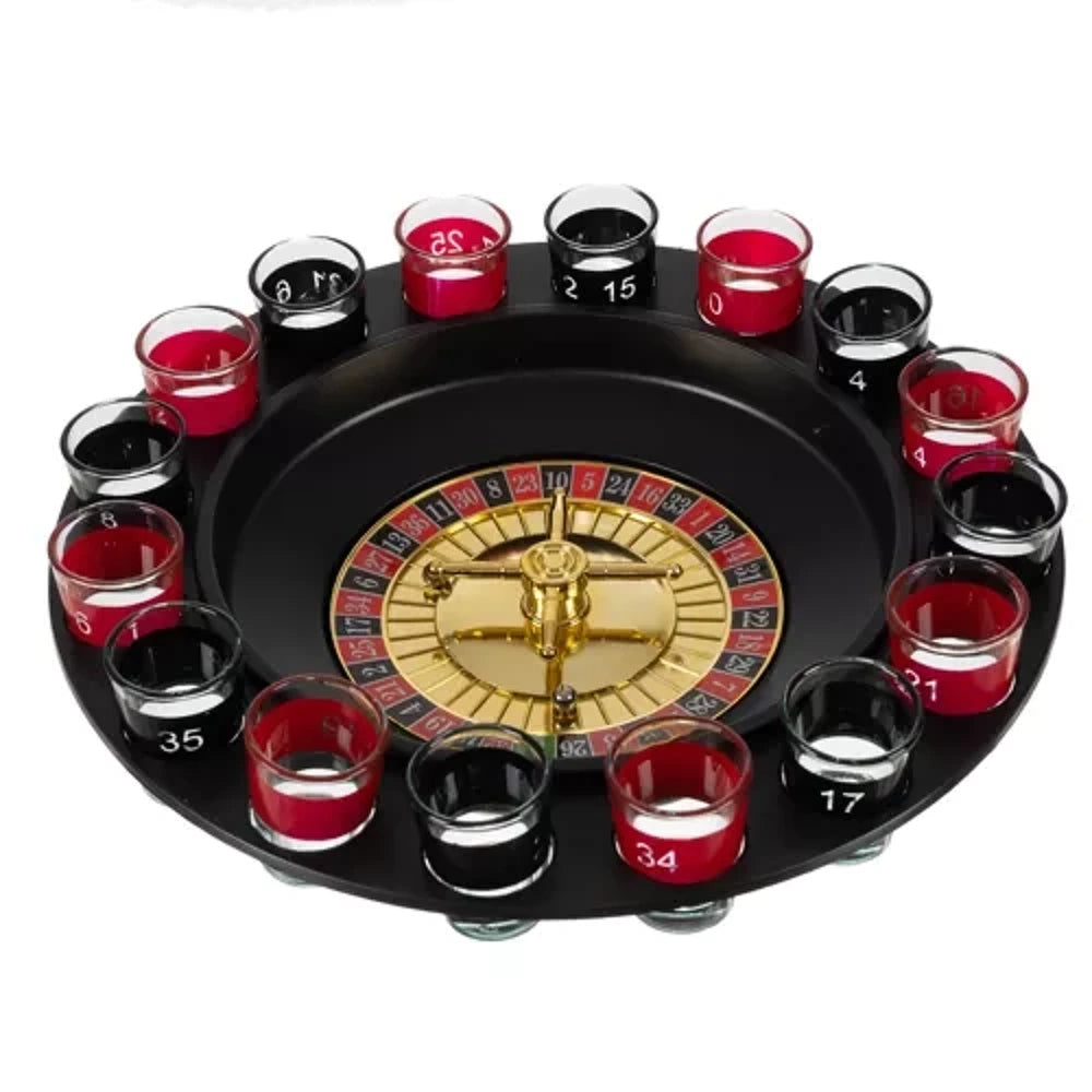 Roulette Russa Alcolica 16 Bicchieri Gioco Tavolo Drinking Game feste celibato