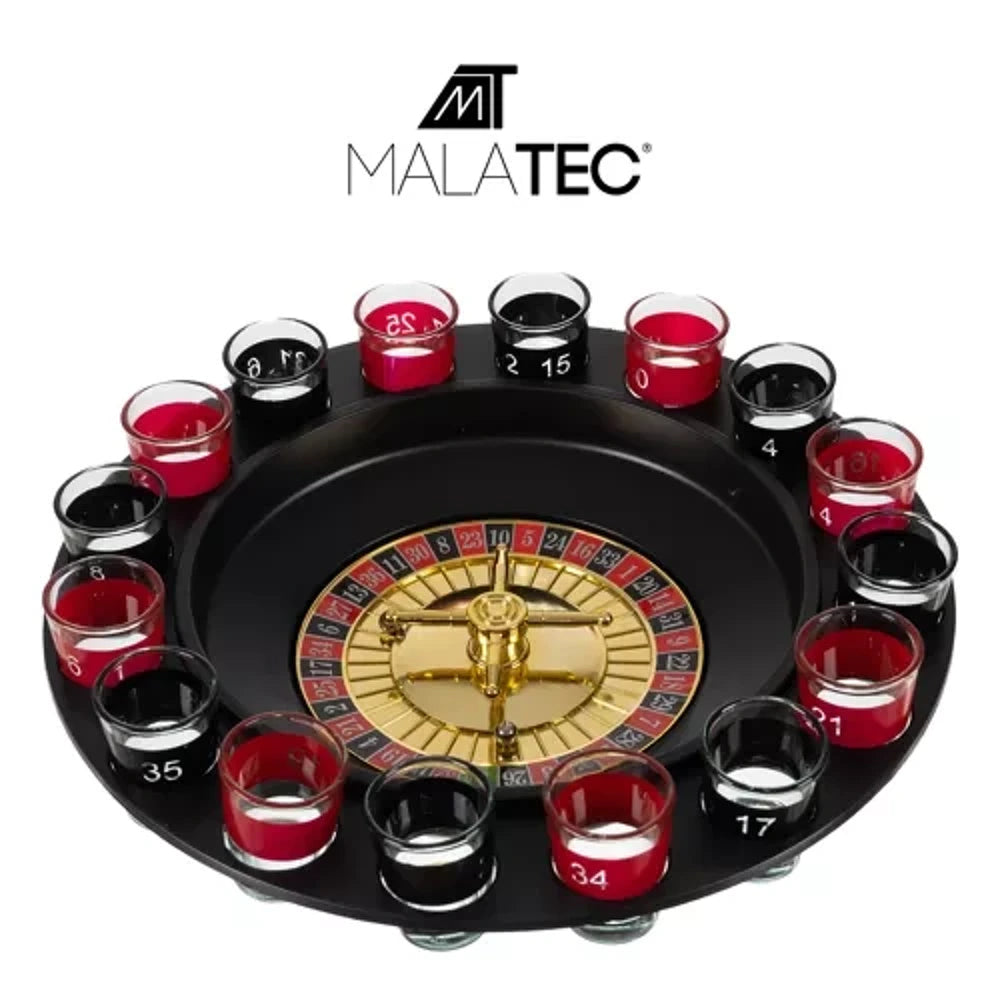 Roulette Russa Alcolica 16 Bicchieri Gioco Tavolo Drinking Game feste celibato