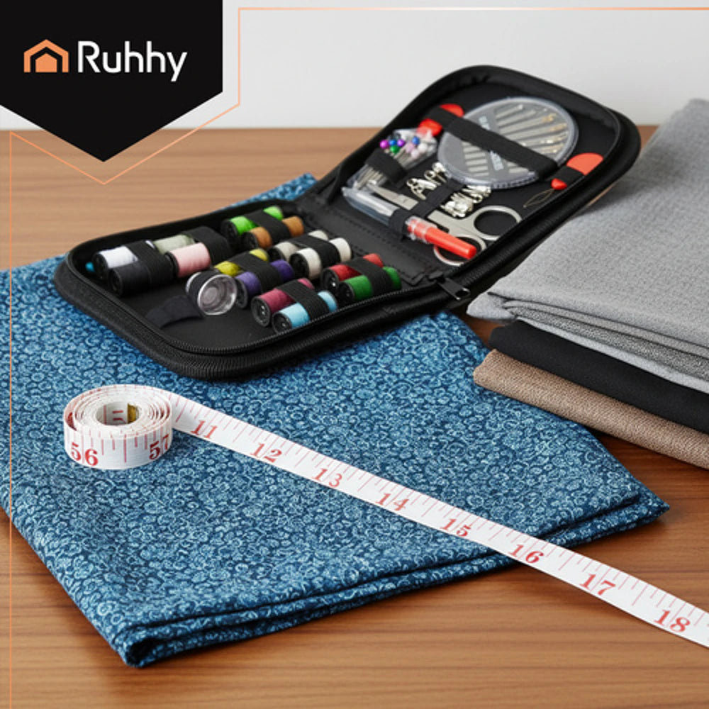 Kit da cucito da viaggio custodia portatile fai da te 70 pezzi