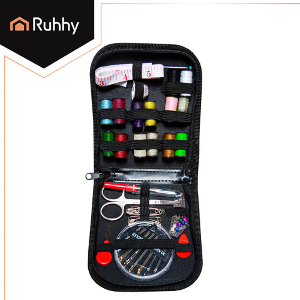 Kit da cucito da viaggio custodia portatile fai da te 70 pezzi