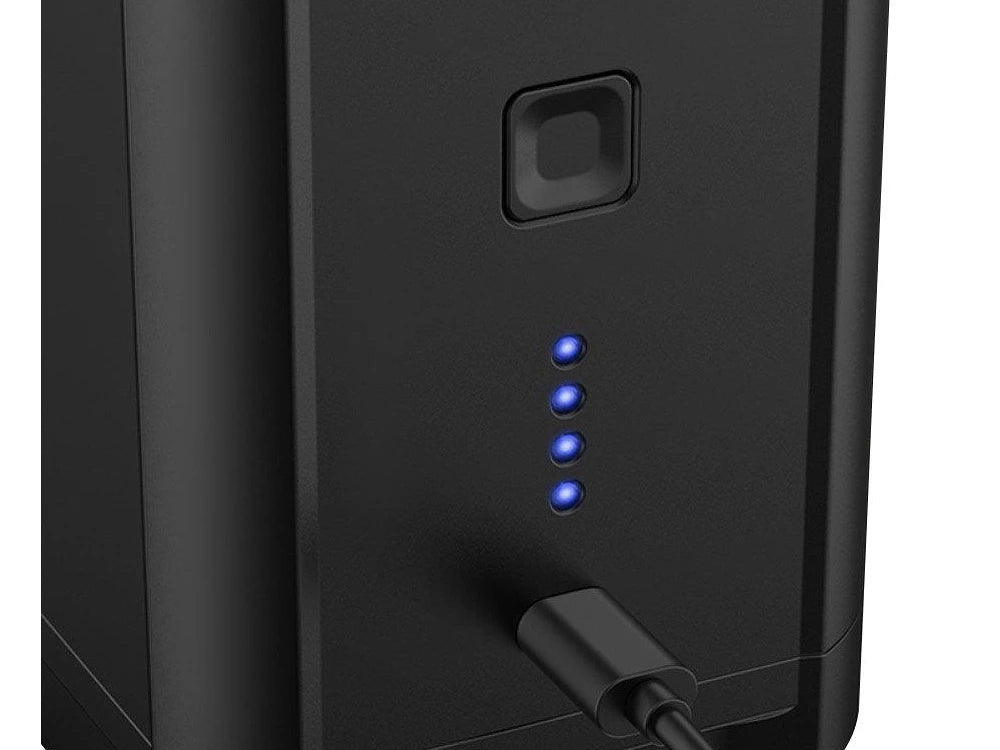 Pompa ad aria elettrica portatile per gonfiabili batteria inclusa 5200 mah