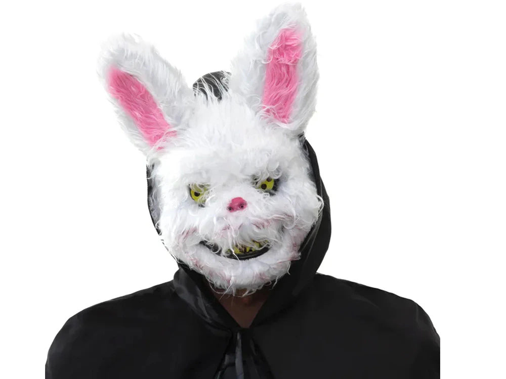 Maschera Halloween Coniglio Spettrale Mostro Psicopatico Taglia Unica