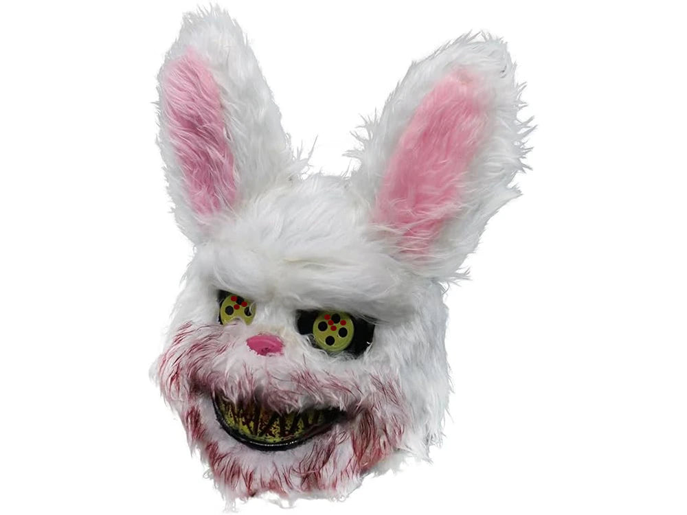 Maschera Halloween Coniglio Spettrale Mostro Psicopatico Taglia Unica