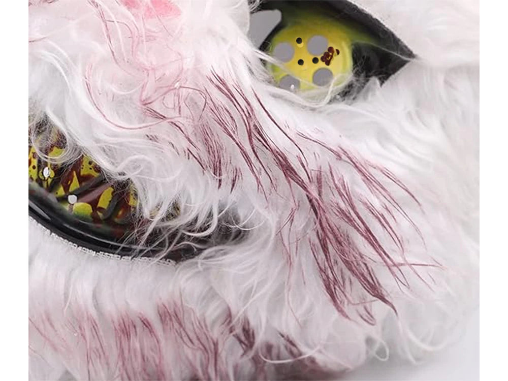 Maschera Halloween Coniglio Spettrale Mostro Psicopatico Taglia Unica