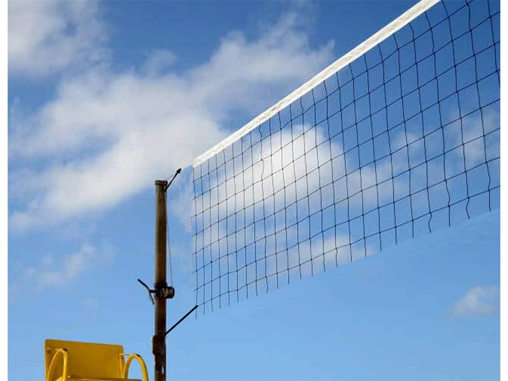 Rete da Pallavolo Professionale 9,5m x 1m, Maglia 14x14cm, Nera, Interno ed Esterno