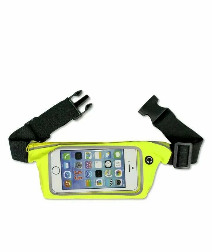 Marsupio Impermeabile Porta Smartphone fino a 5,5", Touch Screen, Uscita Cuffie, Fascia Regolabile, 6 Colori