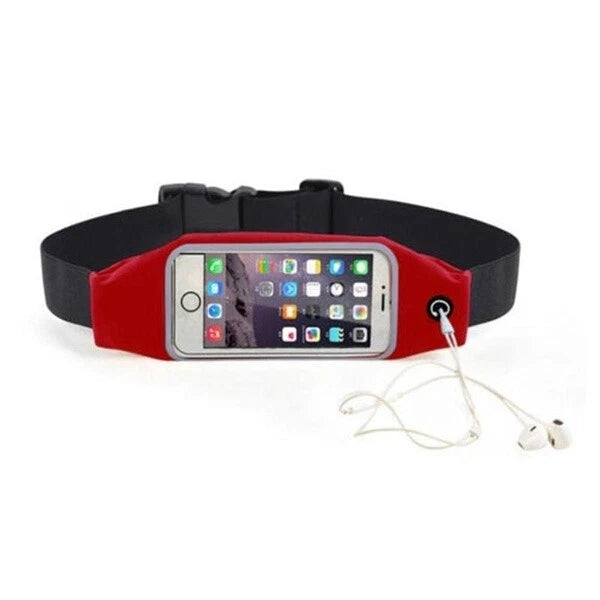 Marsupio Impermeabile Porta Smartphone fino a 5,5", Touch Screen, Uscita Cuffie, Fascia Regolabile, 6 Colori