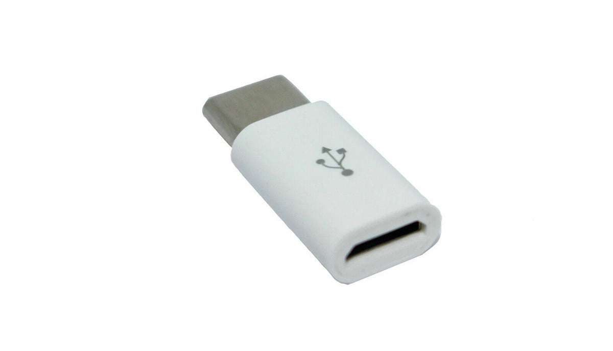 Adattatore Micro USB Femmina a USB Type-C Maschio, Convertitore Compatto, Nero o Bianco