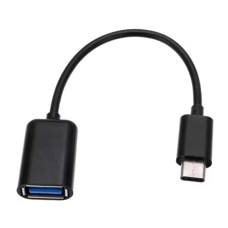 Adattatore OTG USB-A Femmina a USB Type-C Maschio, per Samsung Huawei Android, Nero o Bianco