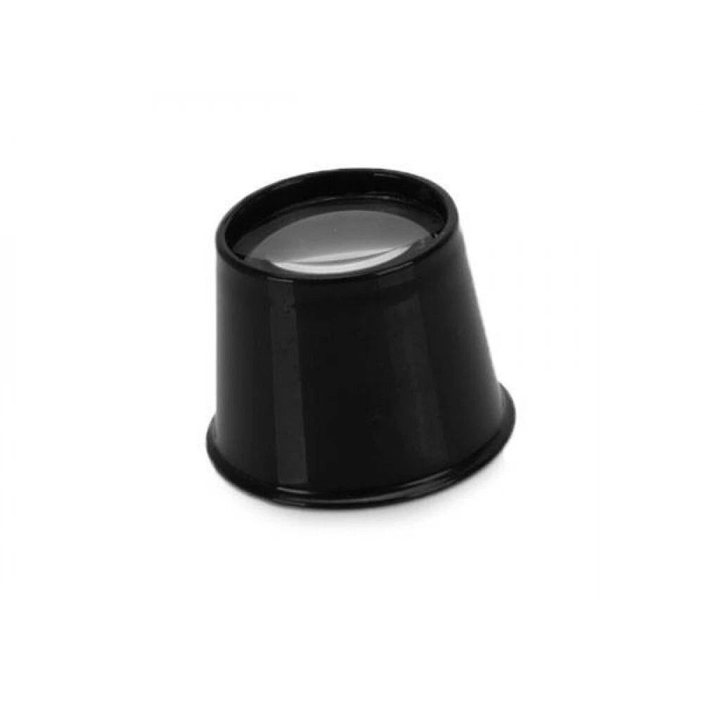 Oculare Lente da Orologiaio Orafo Gemmologo 10x Ø30mm, per Modellismo Microlavori Hobby, Nero
