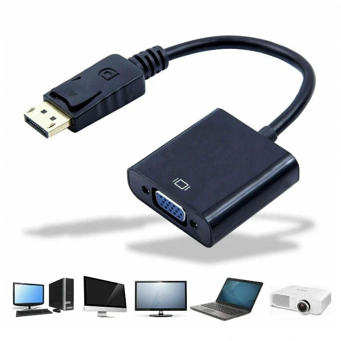 Adattatore dispolay port digitale a vga analogico 1080p maschio femmina
