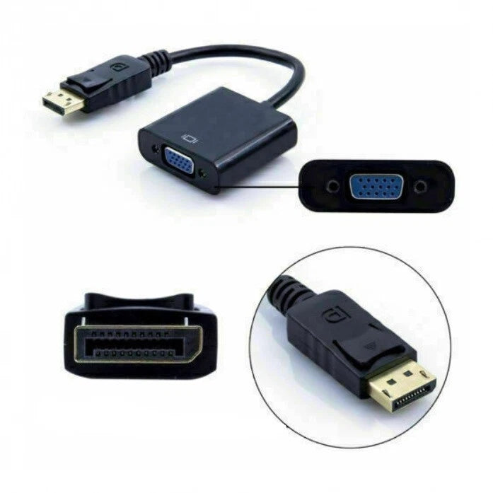 Adattatore dispolay port digitale a vga analogico 1080p maschio femmina