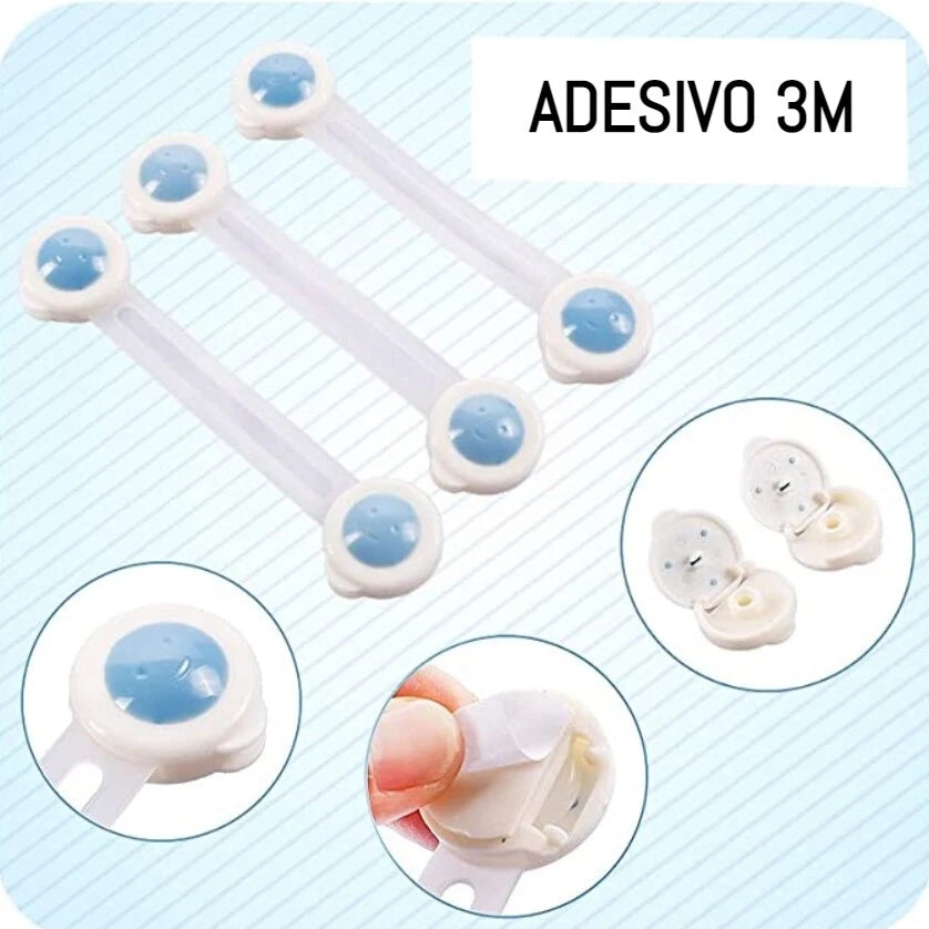 5 x blocco sicurezza per bambini, chiusura armadi,comodini,cassetti, mobili