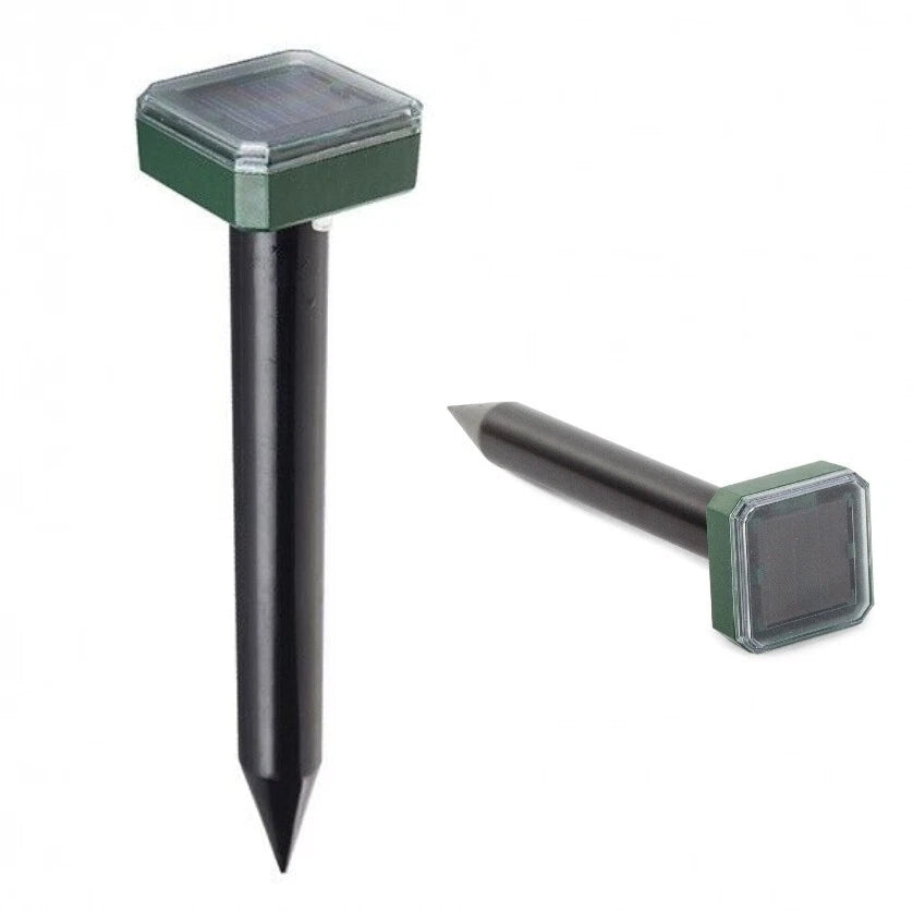 Repellente ad Ultrasuoni Solare per Talpe, Roditori e Serpenti, IP65, 650m², 400-1000Hz, per Giardino e Prato
