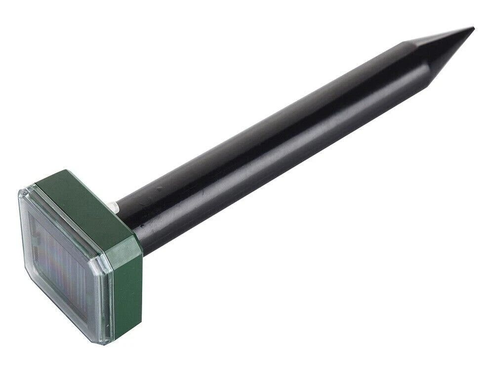 Repellente ad Ultrasuoni Solare per Talpe, Roditori e Serpenti, IP65, 650m², 400-1000Hz, per Giardino e Prato