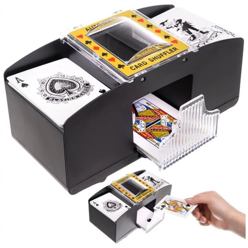 Mischia carte automatico elettronico card shuffler per 1-2 mazzi carte poker