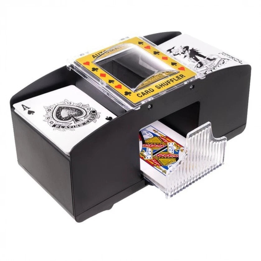 Mischia carte automatico elettronico card shuffler per 1-2 mazzi carte poker