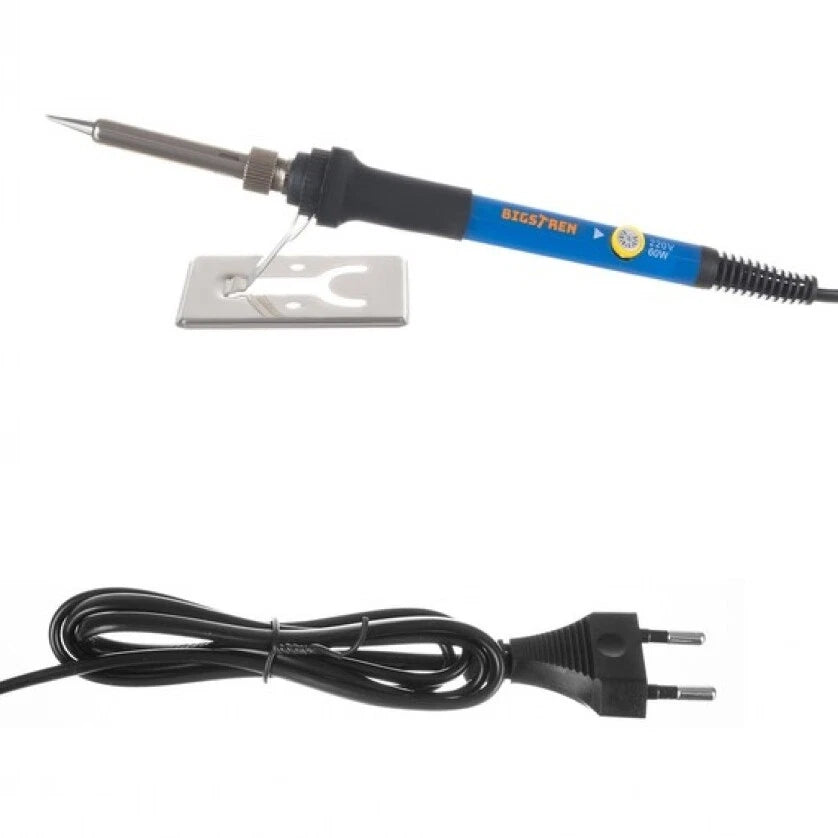 Saldatore a stagno professionale 60w temperatura regolabile kit 6 punte + base