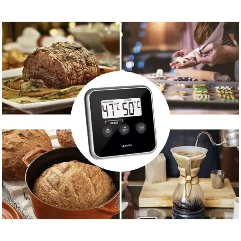 Termometro digitale professionale da cucina per alimenti, bbq, acquaro con sonda