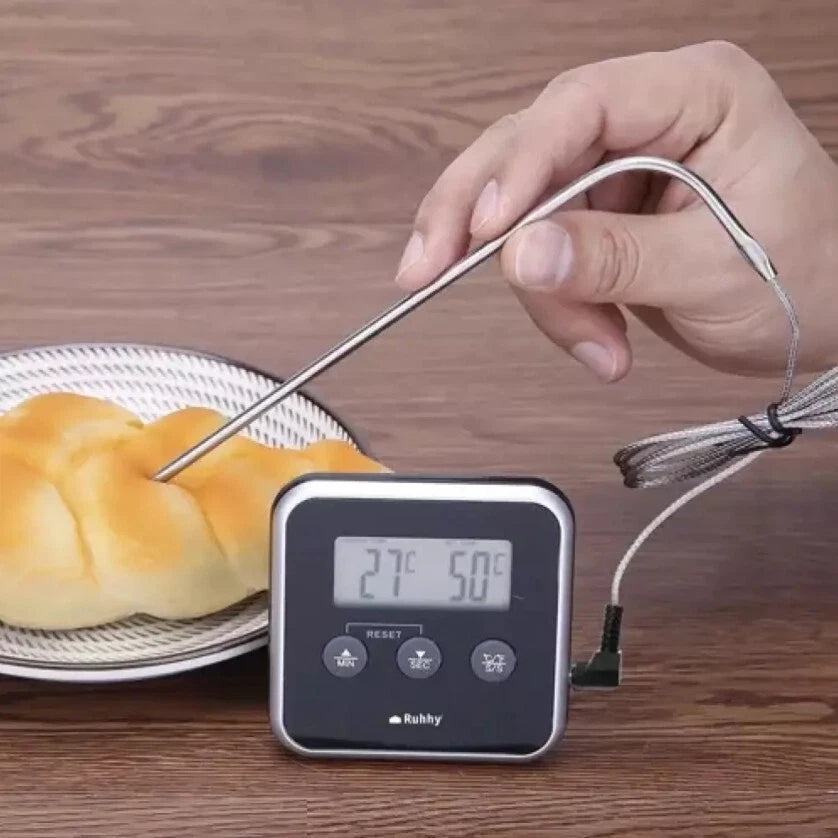 Termometro digitale professionale da cucina per alimenti, bbq, acquaro con sonda