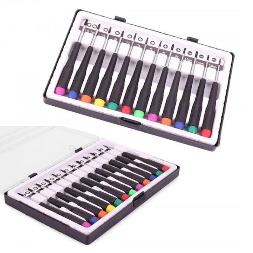 Set cacciaviti torx per riparazione cellulare 12 pezzi cacciavite precisione