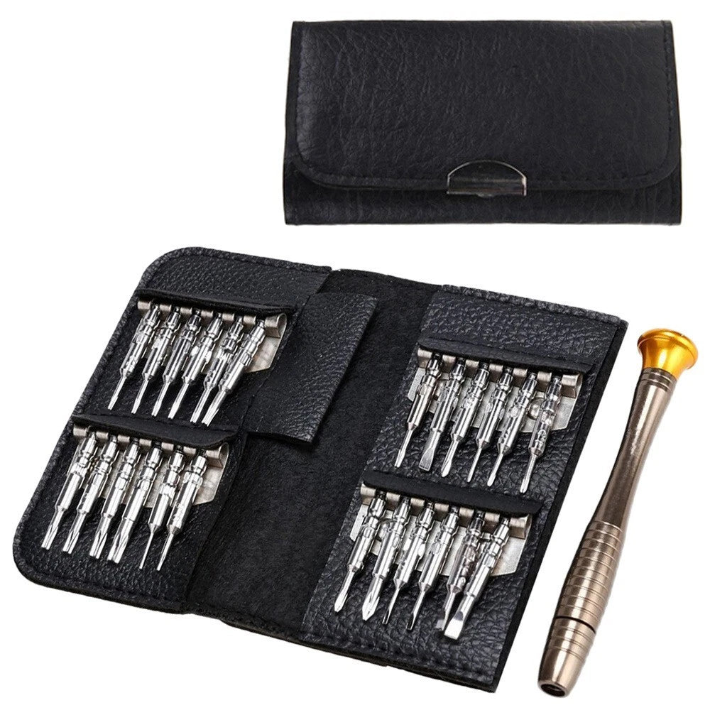 Mini cacciaviti di precisione set 25 pezzi kit riparazione laptop smartphonr pc