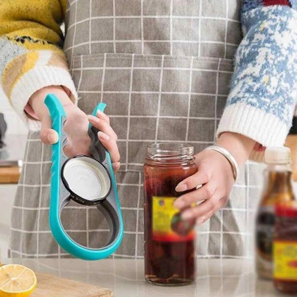 Apri barattolo a mano universale 4 in 1 antiscivolo, svita tappo
