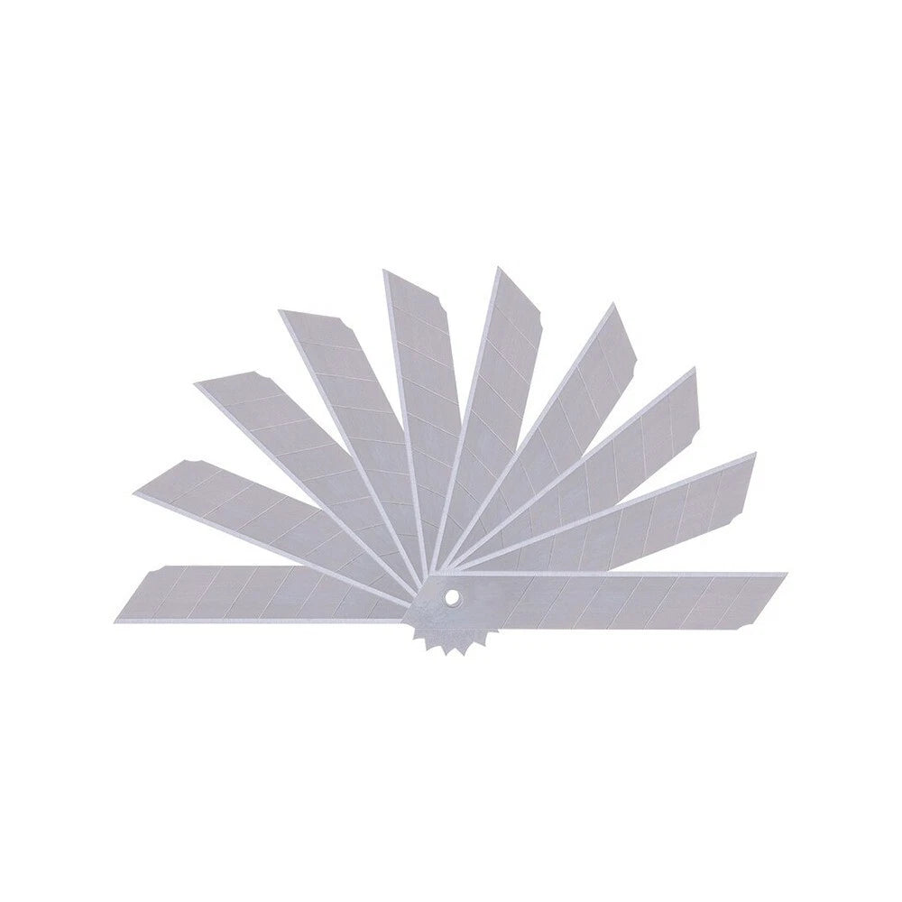 10 lame di ricambio per taglierino cutter 18 mm lama professionale in acciaio