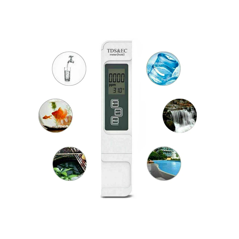 Misuratore tester digitale tds per durezza inquinamento acqua piscina acquario