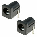 2 pezzi jack connettore dc presa alimentazione 2.5 x 5.5 mm