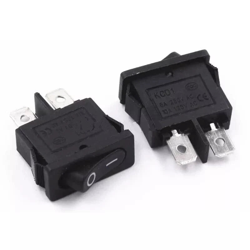 interruttore a 2 posizioni ON-OFF a bilanciere 250V 6A 10x22 mm 2 PEZZI