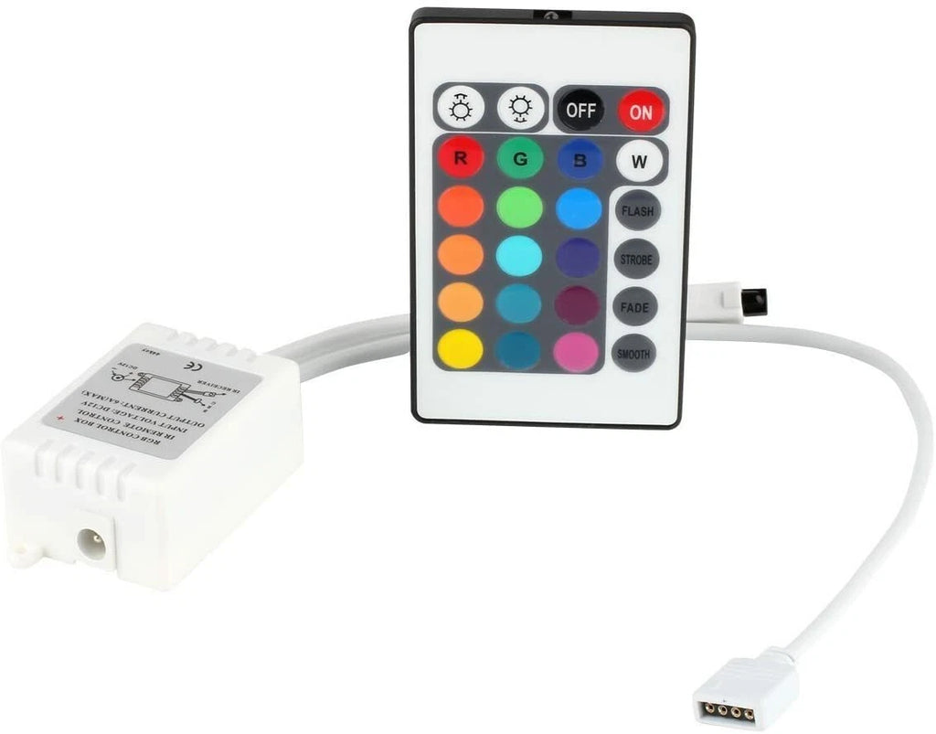 Centralina rgb controller ir infrarossi kit telecomando per strisce a led rgb 12