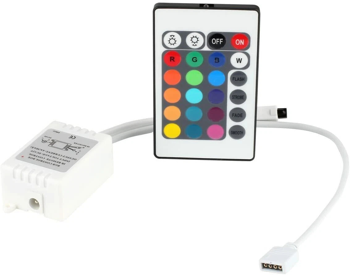 Centralina rgb controller ir infrarossi kit telecomando per strisce a led rgb 12
