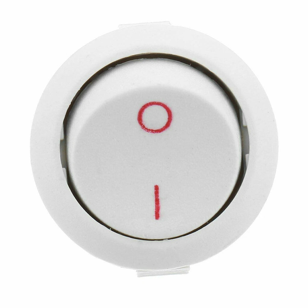 interruttore deviatore rotondo 23mm a 2 posizioni ON-OFF a bilanciere 250V 3A